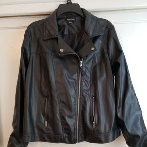 faux leather jacket